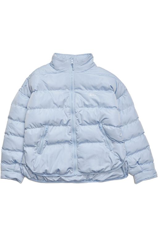 Stussy Womens River Lightweight Puffa Jackets Blue - VUBLT2369